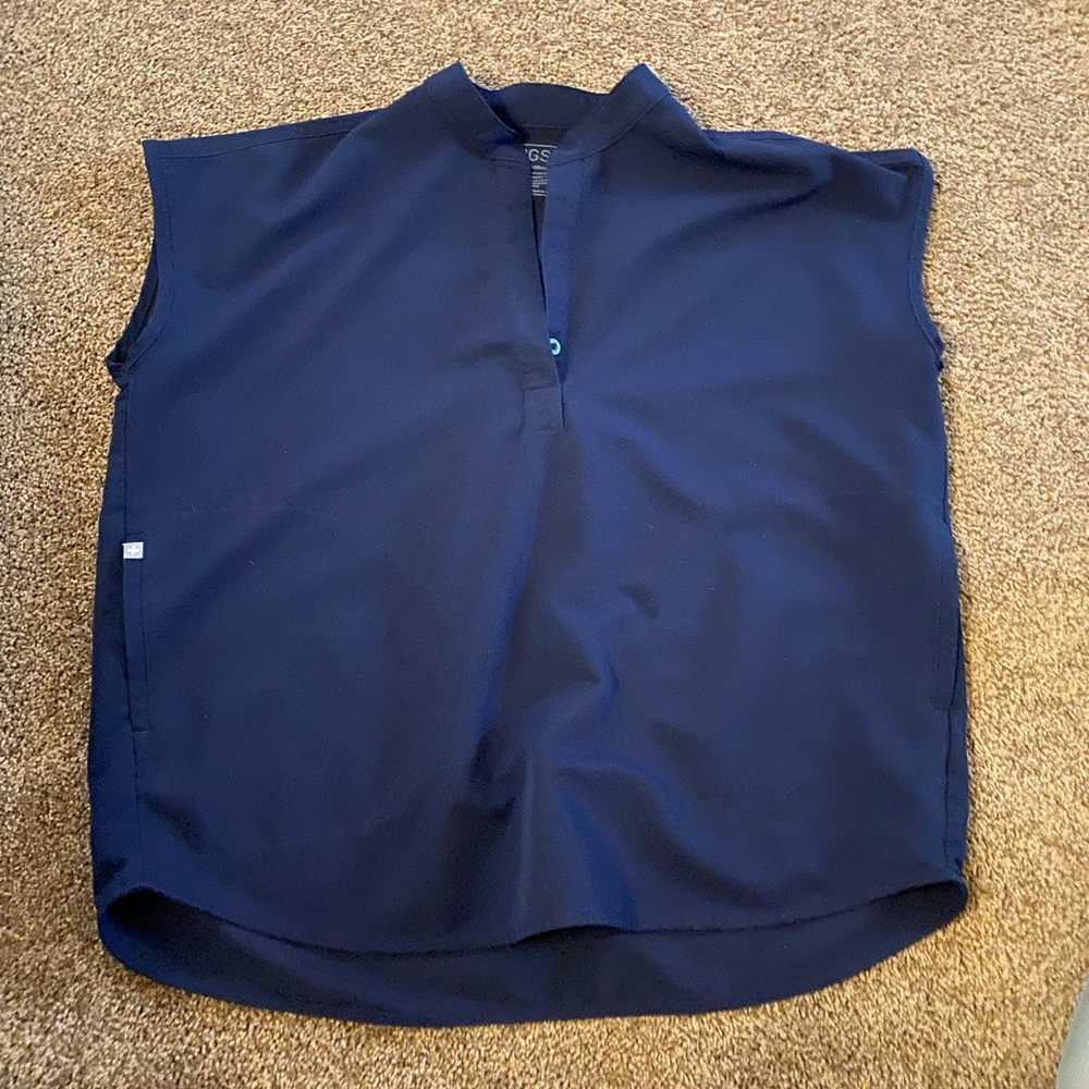 Figs Navy Technical Collection Scrub Top